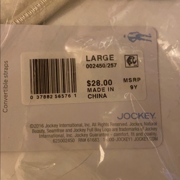 Jockey Natural Beauty bralette cream L NWT - Picture 10 of 11